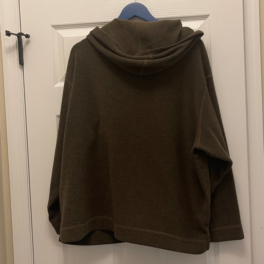Eddie Bauer Brown Hooded Fleece Hoodie - Picture 6 of 6